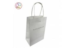 China Boutique White Printed Paper Bags Surface Technology Color Printing supplier