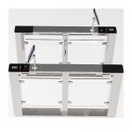 Acrylic Swing 0.2s flap barrier turnstile 2 Ways Bidirectional for sale