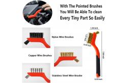 China 17PCS Detailing Brush Set For Car Wash PP Nylon Material supplier