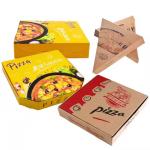 Custom Pizza Box Biodegradable Fast Food Grade Corrugated Paper Box for Milk and Bakery Food Package for sale