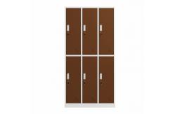 China Gym School Use Steel Storage 6 Doors Wardrobe Locker With Lock supplier