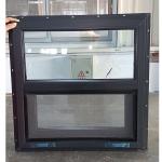 Single Slide UPVC Openable Window Anthracite Grey PVC Vinyl Plastic