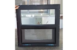 China Single Slide UPVC Openable Window Anthracite Grey PVC Vinyl Plastic supplier