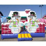 Inflatable Party Combo Jumping Castle Snowman Archway Christmas Moonwalk for sale