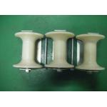 Pithead Spray Painting Steel Three Wheel Cable Roller for sale