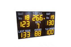 China Customized Controller 12inch LED Cricket Scoreboard With Waterproof Cabinet supplier