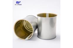 China Cylinder Custom Tin Containers 3 Pieces Tin Packaging For Food supplier