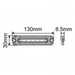Waterproof Truck Strobe Light 18W LED Emergency Vehicle Lights With Function Flashing Pattern