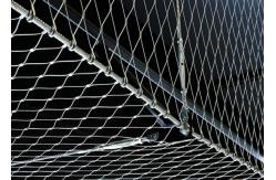 China Security Reinforced Flexible Wire Mesh Netting SS 304 Architectural Ferruled Fence supplier