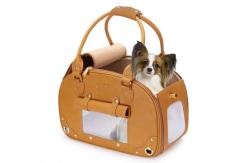 China 45L Travel Portable Soft Padded Dog Cat Leather Handbag Foldable supplier