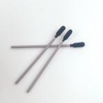 Black Round Sponge Head Foam Cleaning Swabs With Grey Handle for sale