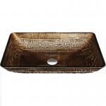 Large Rectangular Vessel Sinks Bathroom Hot Melt Hand Drawing