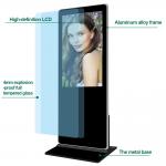 Interactive Floor Standing Digital Signage Touch Screen Lcd Display Indoor Totem