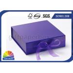 Ribbon Folding Gift Paper Box Customized Luxury Rigid Gift Packing Folded Paper Box for sale