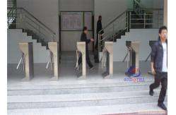 China 304 Stainless Steel Semi Automatic Vertical Tripod Turnstile With Mifare Card Reader supplier