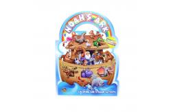 China NOAH'S ARK Title Custom Book Printing For Children , Die Cutting Handle supplier