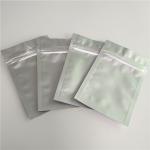 Plain Silver Color Stand Up Zipper Pouch Bags Customized Laminated Packaging for sale