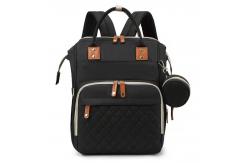 China Multi Function Mommy Diaper Backpack With Changing Bed Infant Baby Diaper Bag supplier