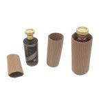 Biodegradable Corrugated Cardboard Bottle Sleeve Protector Dia 75mm for sale