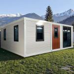 20ft Flat Pack Container Homes Prefab With Two Bedrooms For Home Villa Mall for sale