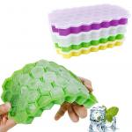 Hexagon Shape Silicone 37pcs Ice Cube Mold With Lid for sale