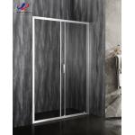 5/6mm Sliding Glass Shower Doors 120*190cm Size Tempered Glass Aluminium Frame for sale