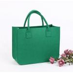 ECO felt insert bag organizer custom logo felt women shoulder bag felt handbag wool felt shopping tote bag for sale
