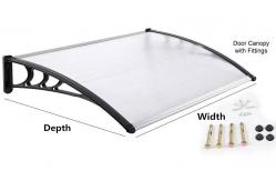 China Durable Polycarbonate Window Awning Wall Mount Brackets For Manual supplier