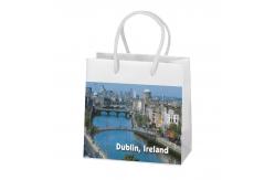 China Custom Branded Paper Advertising Bags Packaging With Design Printing Supplier supplier