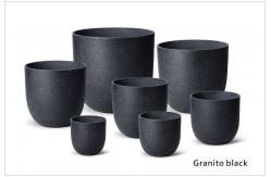 China Smooth Surface Modern Style Powder Coated Fiber Clay Planter Easily Assembled supplier