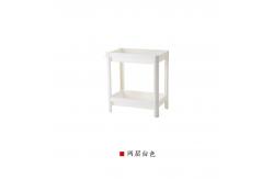 China 4 Layers Kitchen Storage Rack On Wheels Plastic Organizer Shelf supplier
