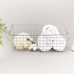 Multifunctional Household Bathroom Stainless Steel Wire Basket Organizer for sale