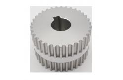 China Silver Customisable Synchronous Aluminium Pulley Wheel Custom Machined Parts supplier