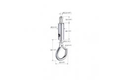 China Grip Hook Saftey Cap Magic Brass+Iron Material For Aircraft Cable YW86415 supplier