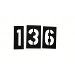 Chemical Resistant And Flexible PVC Stencils For Public 90 Letters 30 Numbers 3 Symbols for sale