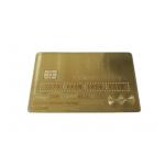Luxury 24K Gold Metal Membership Card Magnetic Stripe Bank Card for sale