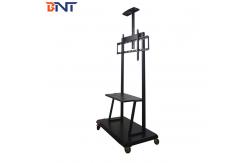 China 210cm Adjustable Cart Mobile TV Stand With Wheels supplier