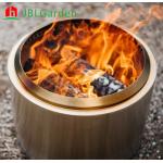 Outdoor Stainless Steel Stove Round Wood Burning Fire Pit Silvery White for sale
