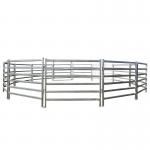 Six Bars Heavy Duty Metal Oval Rai Cattle Corral Panels For Sale for sale