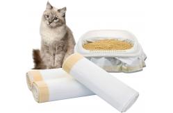 China Jumbo Drawstring Scented LDPE Cat Litter Liner Bags supplier