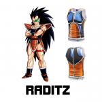 Manga Dragon Ball Raditz Custom Anime T Shirts With Printing Anti Wrinkle for sale