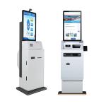 Self Payment Kiosk Capacitive Touch Ticket Printer Payment Kiosks for Hotel Airport for sale