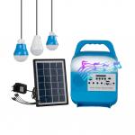 6000mah Portable Solar Camping Light FM Radio Outdoor Lighting System for sale
