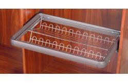China Pull Out Trouser Hanger Rack Pants Drawer Holder With Damping Rail Adjustable supplier