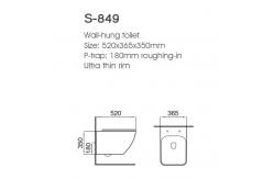 China Washdown P Trap Wall Hung Toilet Elongated With Concealed Cistern supplier