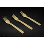 Biodegradable Eco Friendly Disposable Forks Bamboo 170mm natural color for sale