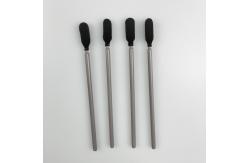 China Rigid PP Cleanroom Lint Free Sponge Cleaning Stick Black 3.6 supplier