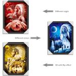 American Indiana Design 3D Lenticular Printing Customized Size SGS