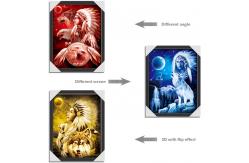 China American Indiana Design 3D Lenticular Printing Customized Size SGS supplier
