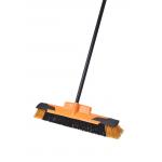 Indoor Outdoor Dust Push Broom Scrub Long Steel Handle Kitchen Garage Floor for sale